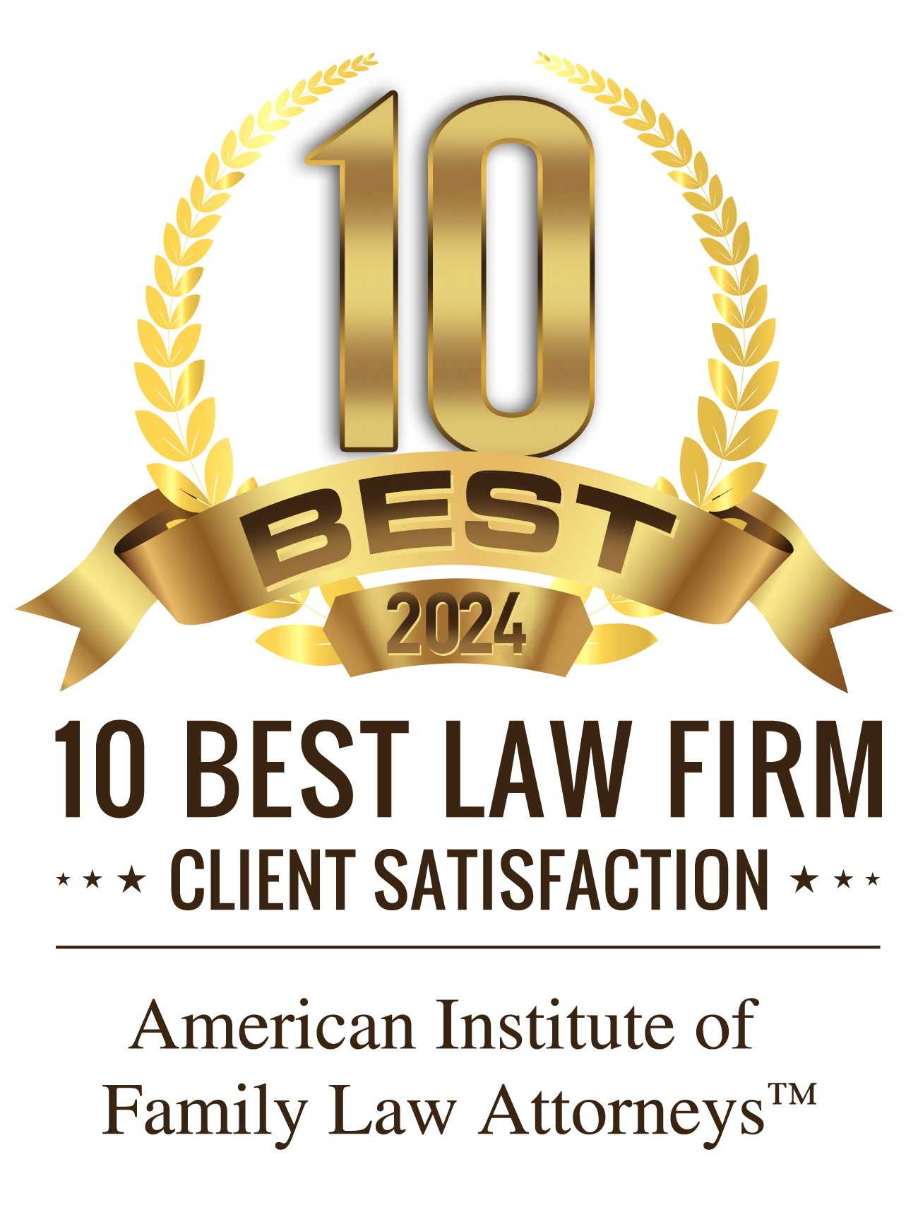 American Institute's 10 Best 2024 Law Firm Badge
