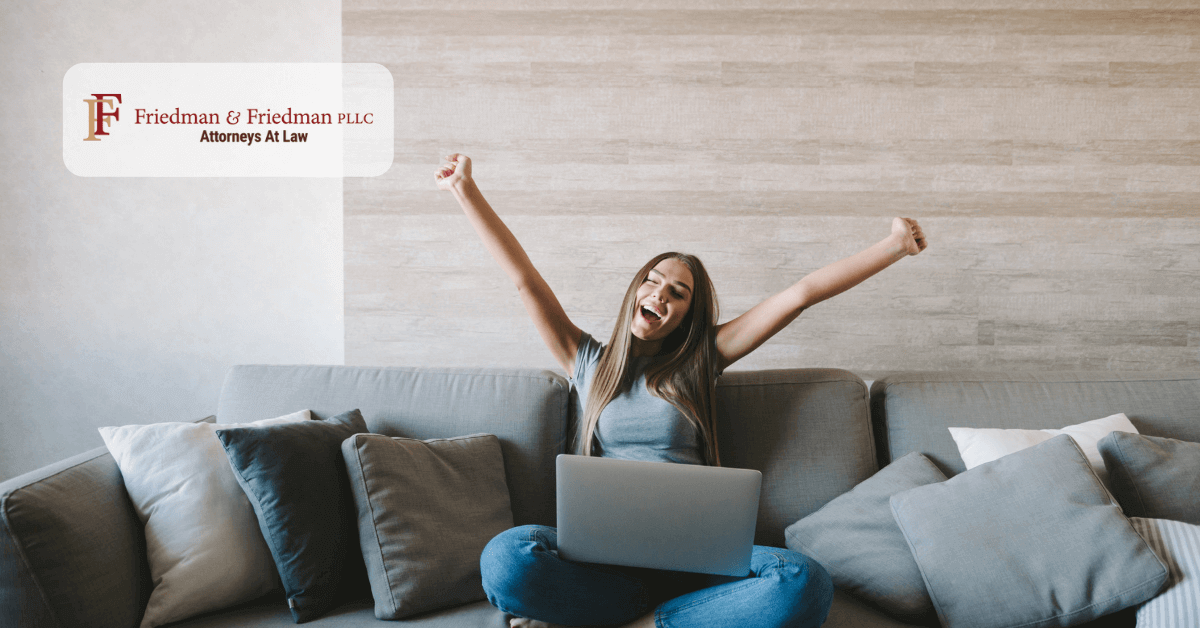 woman yelling with joy